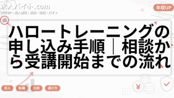ハロートレーニングの申し込み手順|相談から受講開始までの流れ